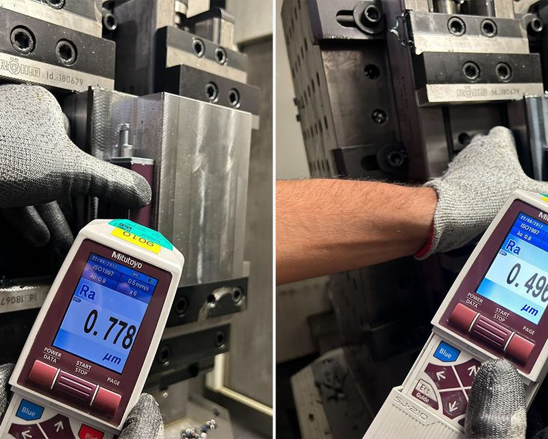 Change of cutting data may influence positively the surface roughness (Ra value)