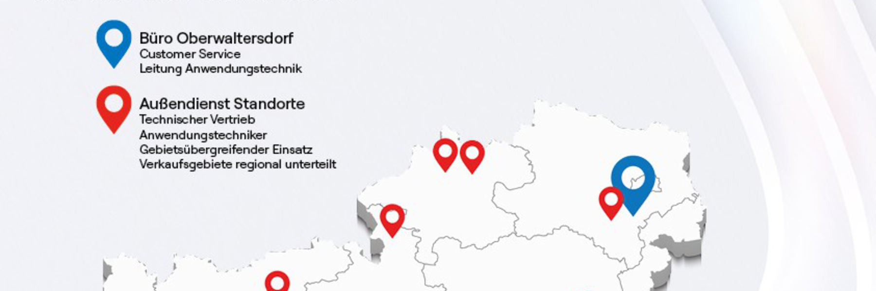 Standorte der Vertriebsregion Österreich