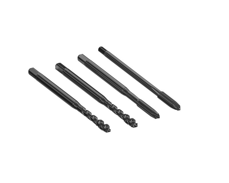 The universal geometry of the T30 Taps enables machining across a wide range of materials