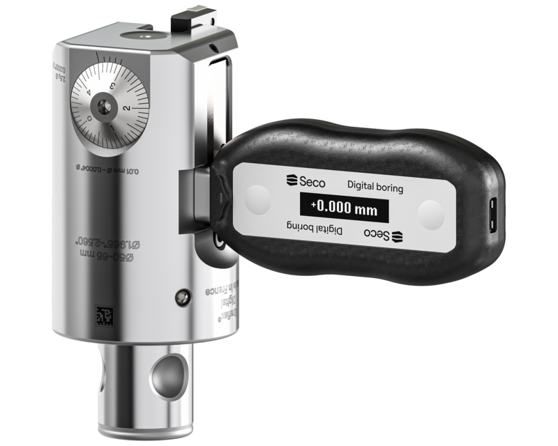 Even if the display runs out of charge, the head continues operating like an analog tool.