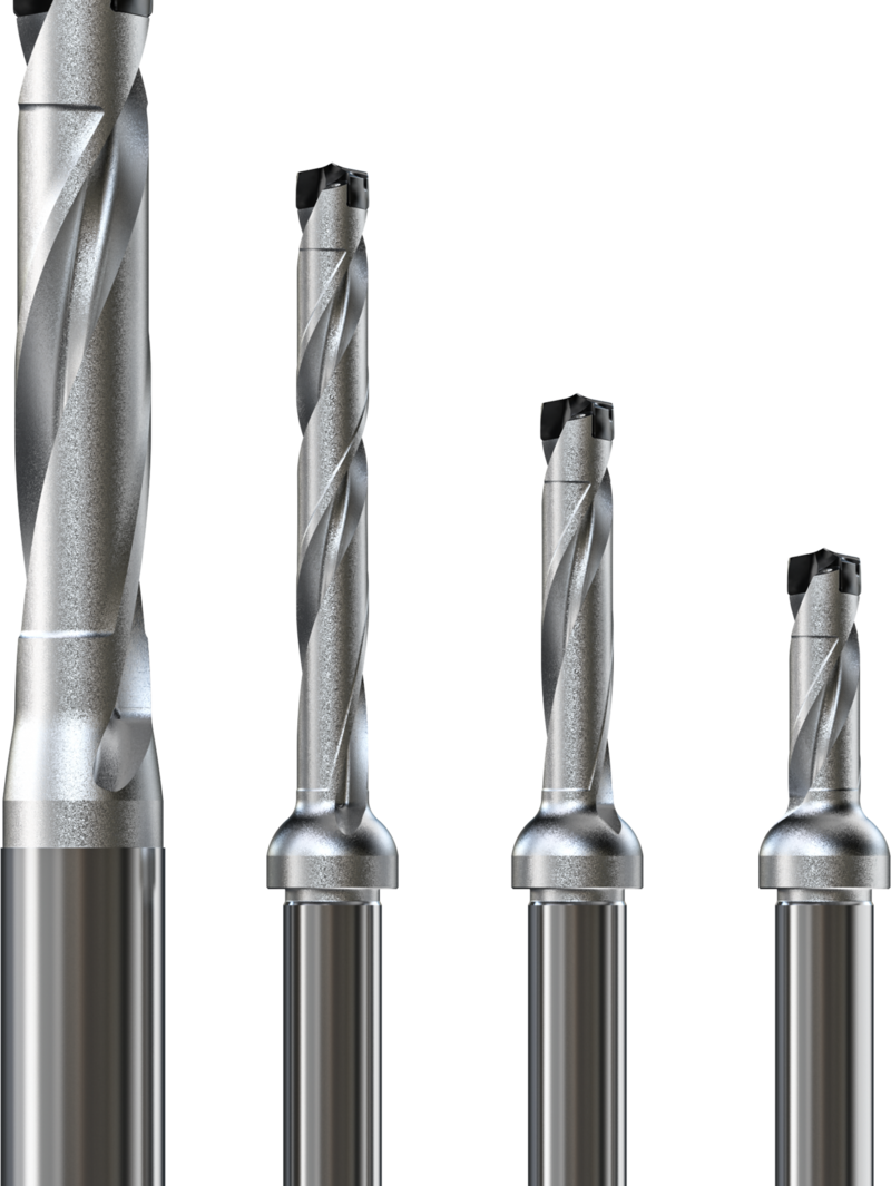 The range consists of most common sizes including tapping sizes for common threads between 9mm and 18mm