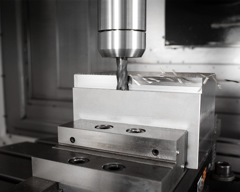 Solid end mills in action