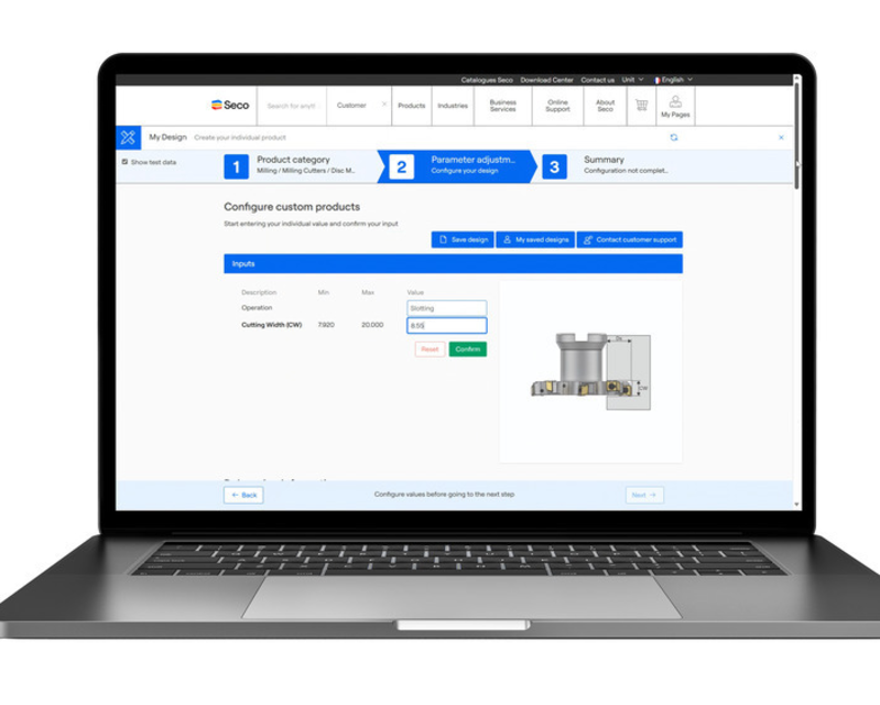 Design your own Disc Milling Cutter in the MyDesign app