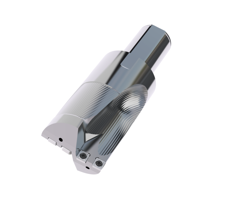 Optimized chip flutes help move chips away from the drill body