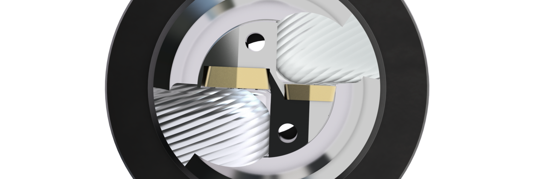 直线排屑槽设计和波形可保持切屑移动