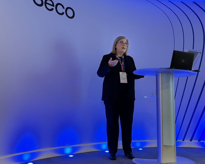 Emma presenting at recent Seco event