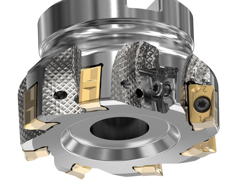 Double Turbo 11 Milling Cutter Center Locking Screw and Numbered Cutting Edges