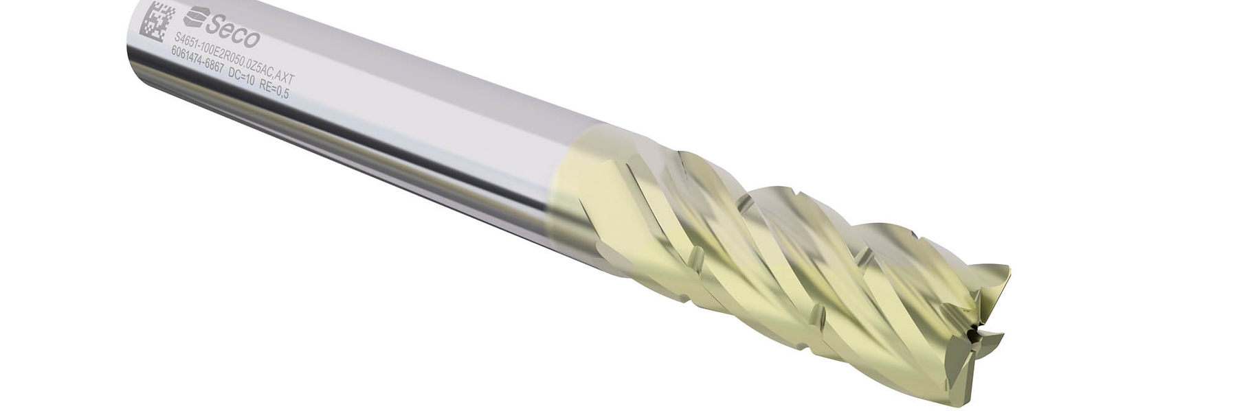 Solid end mill range for aluminum