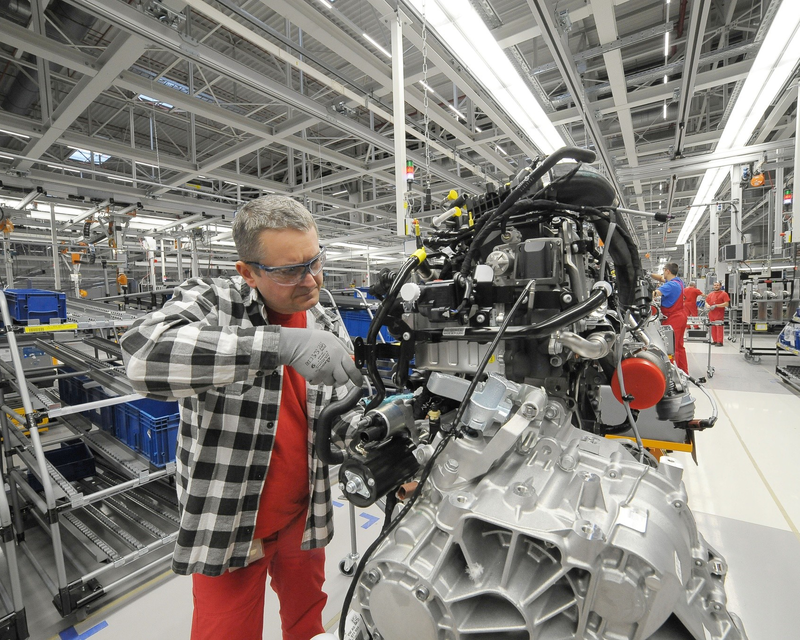 Turbocharger in workshop