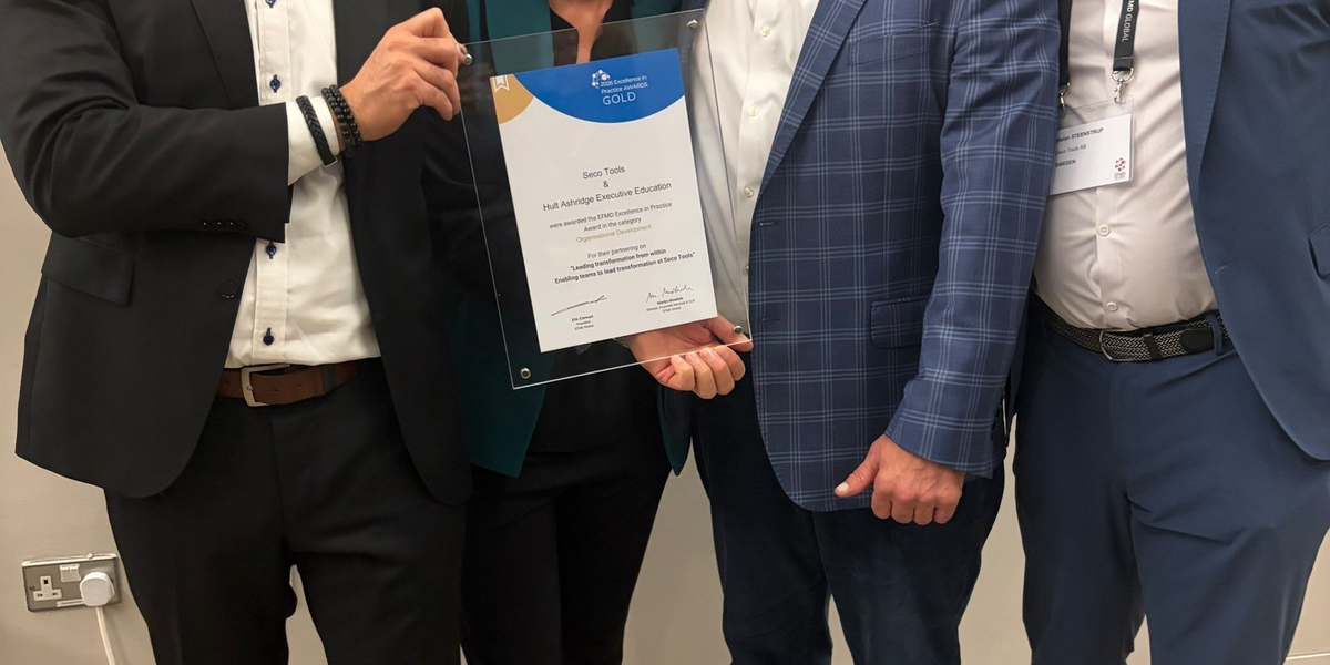 Seco Management team with EFMD award