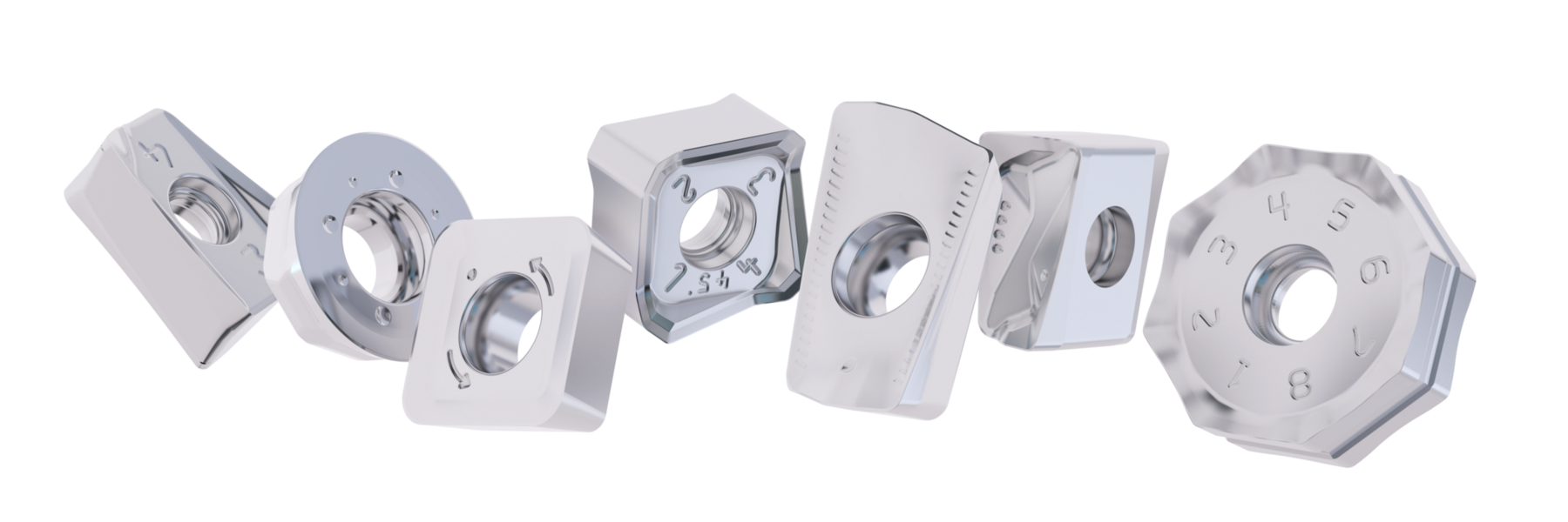 Selection of MS3501 milling inserts