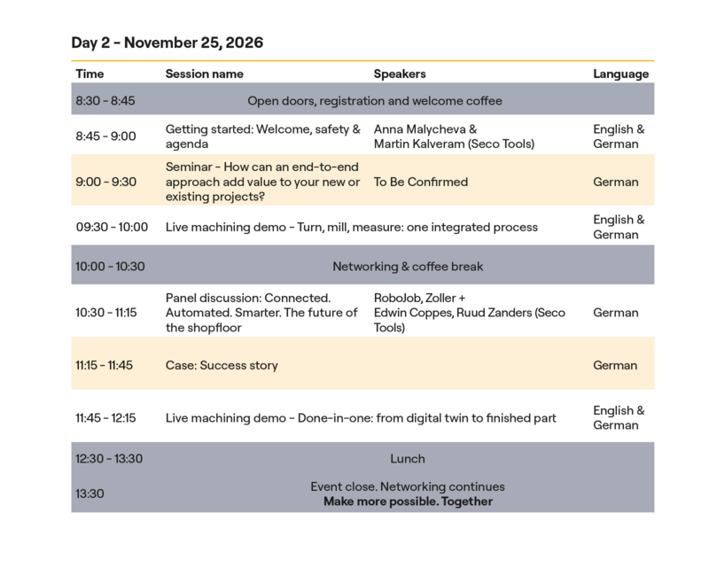 ITI Germany 2026 - event agenda day 2