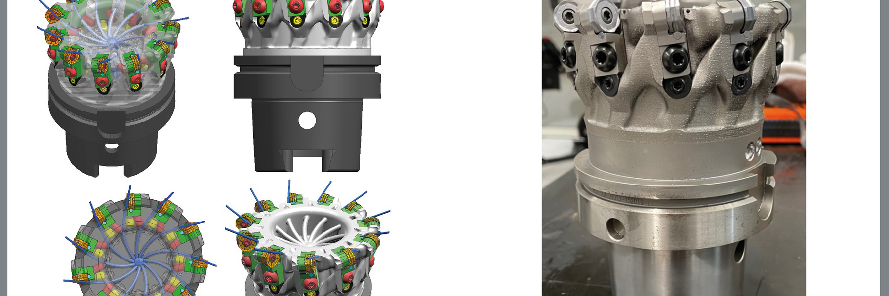 Finishing Hybrid AM Tool On HSK100