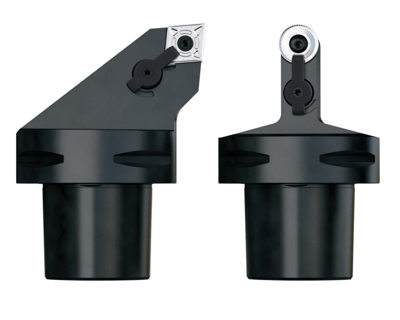 JETI M-Clamp toolholders provide double clamping security, not only for negative inserts, but also for round positive ones.